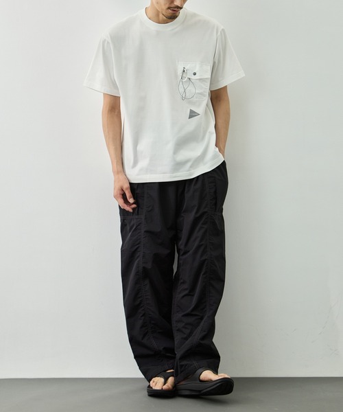 and wander(アンドワンダー)の「【and wander/アンドワンダー】crinkled nylon pants(その他パンツ・メンズ・ブラック・L/M)」の3枚目の写真