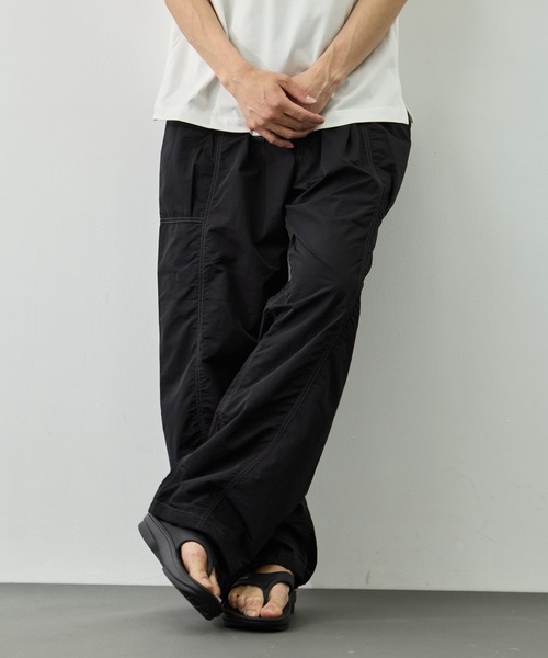 and wander(アンドワンダー)の「【and wander/アンドワンダー】crinkled nylon pants(その他パンツ・メンズ・ブラック・L/M)」の7枚目の写真