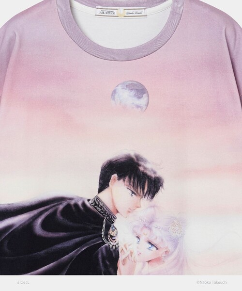 tanakadaisuke（タナカダイスケ）の「【tanakadaisuke/タナカダイスケ】Princess Serenity & Prince Endymion T-shirt　L/プリンセス・セレニティ＆プリンス・エンディミオンTシャツ Lサイズ（Tシャツ/カットソー・レディース・パープル・L）」の11枚目の写真