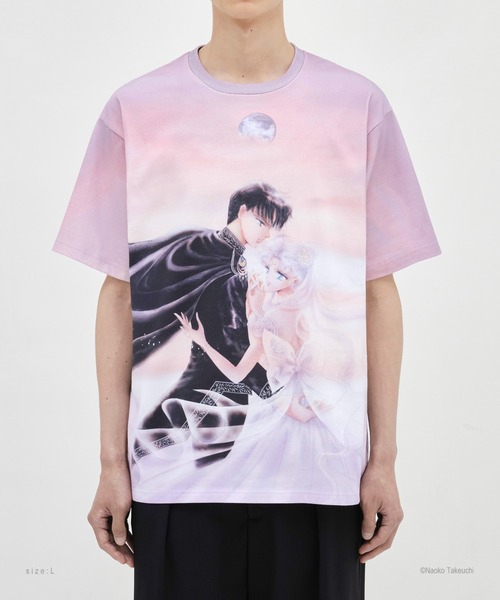 tanakadaisuke（タナカダイスケ）の「【tanakadaisuke/タナカダイスケ】Princess Serenity & Prince Endymion T-shirt　L/プリンセス・セレニティ＆プリンス・エンディミオンTシャツ Lサイズ（Tシャツ/カットソー・レディース・パープル・L）」の6枚目の写真