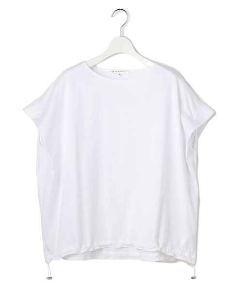 23区 L(ニジュウサンクオオキイサイズ)の「シルキータッチ ドロスト カットソー(Tシャツ/カットソー・レディース・ホワイト系/グレー系/ネイビー系/ブラック系/ダルブルー系/パイングリーン系/ピンク系/カーキ系/ベージュ系・44)」の2枚目の写真