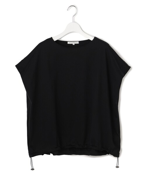 23区 L(ニジュウサンクオオキイサイズ)の「シルキータッチ ドロスト カットソー(Tシャツ/カットソー・レディース・ホワイト系/グレー系/ネイビー系/ブラック系/ダルブルー系/パイングリーン系/ピンク系/カーキ系/ベージュ系・44)」の3枚目の写真