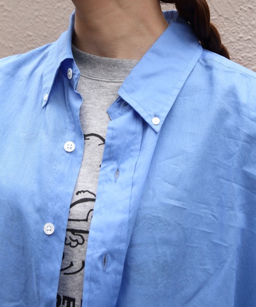 THE SHINZONE(ザ シンゾーン)の「THE SHINZONE/シンゾーン シアーダディシャツ SHEER DADDY SHIRT 25MMSBL09(シャツ/ブラウス・レディース・ブルー/ブラック・FREE)」の20枚目の写真