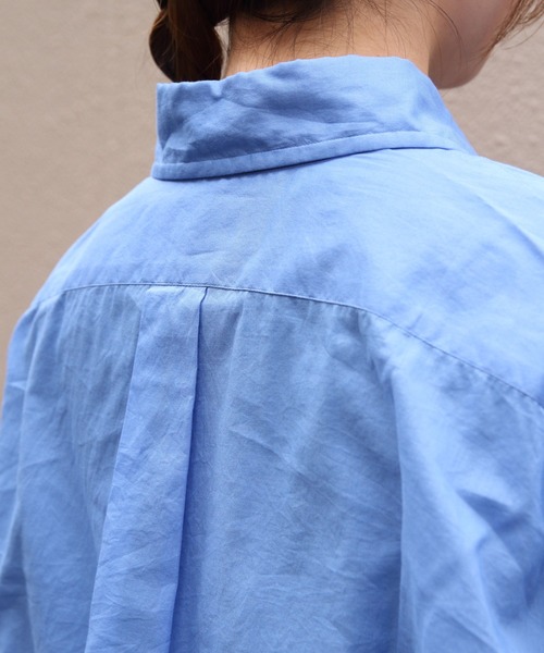 THE SHINZONE(ザ シンゾーン)の「THE SHINZONE/シンゾーン シアーダディシャツ SHEER DADDY SHIRT 25MMSBL09(シャツ/ブラウス・レディース・ブルー/ブラック・FREE)」の19枚目の写真