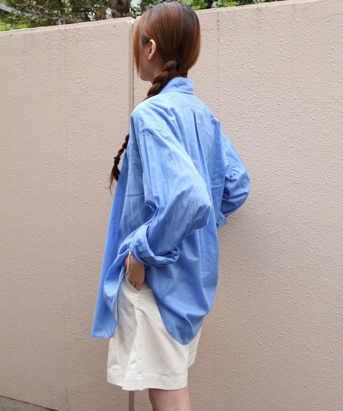 THE SHINZONE(ザ シンゾーン)の「THE SHINZONE/シンゾーン シアーダディシャツ SHEER DADDY SHIRT 25MMSBL09(シャツ/ブラウス・レディース・ブルー/ブラック・FREE)」の16枚目の写真