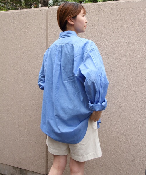 THE SHINZONE(ザ シンゾーン)の「THE SHINZONE/シンゾーン シアーダディシャツ SHEER DADDY SHIRT 25MMSBL09(シャツ/ブラウス・レディース・ブルー/ブラック・FREE)」の15枚目の写真