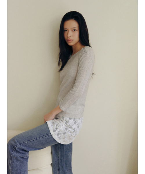 Yuje(ユジェ)の「LACE LAYERED SKIRT(スカート・レディース・その他・FREE)」の3枚目の写真