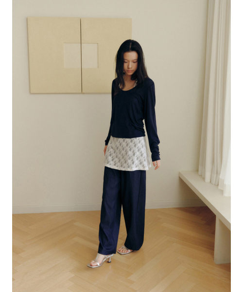Yuje(ユジェ)の「LACE LAYERED SKIRT(スカート・レディース・その他・FREE)」の7枚目の写真