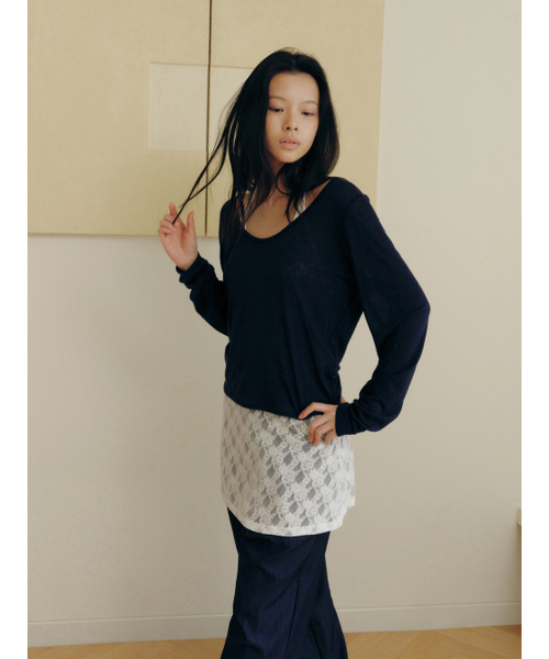 Yuje(ユジェ)の「LACE LAYERED SKIRT(スカート・レディース・その他・FREE)」の8枚目の写真