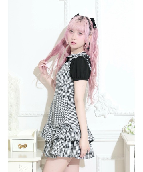 NOEMIE(ノエミー)の「肩リボンフリルキャミワンピース(ワンピース・レディース・ブラック/A/B・M)」の11枚目の写真