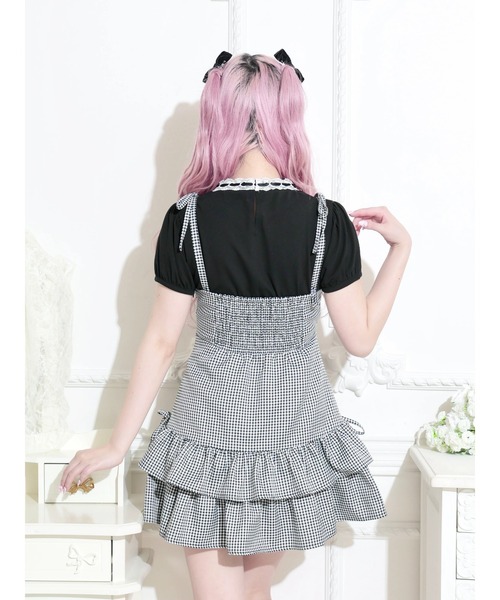 NOEMIE(ノエミー)の「肩リボンフリルキャミワンピース(ワンピース・レディース・ブラック/A/B・M)」の12枚目の写真