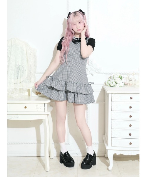NOEMIE(ノエミー)の「肩リボンフリルキャミワンピース(ワンピース・レディース・ブラック/A/B・M)」の13枚目の写真