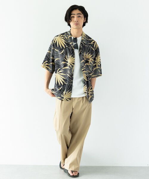 CRAFT STANDARD BOUTIQUE(クラフトスタンダードブティック)の「レーヨン総柄プリント半袖オープンカラーシャツ(シャツ/ブラウス・メンズ・C/B/A/D・M/L/LL)」の9枚目の写真