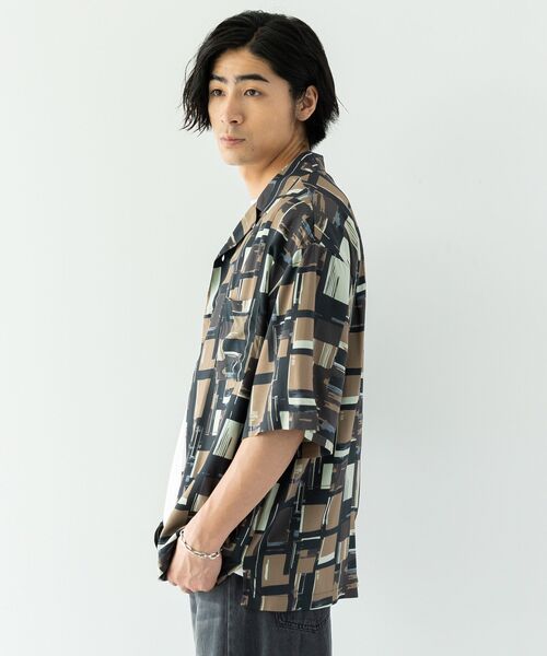 CRAFT STANDARD BOUTIQUE(クラフトスタンダードブティック)の「レーヨン総柄プリント半袖オープンカラーシャツ(シャツ/ブラウス・メンズ・C/B/A/D・M/L/LL)」の13枚目の写真