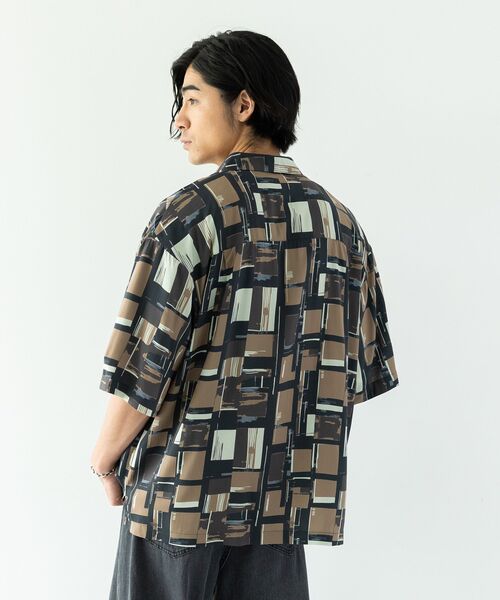 CRAFT STANDARD BOUTIQUE(クラフトスタンダードブティック)の「レーヨン総柄プリント半袖オープンカラーシャツ(シャツ/ブラウス・メンズ・C/B/A/D・M/L/LL)」の14枚目の写真