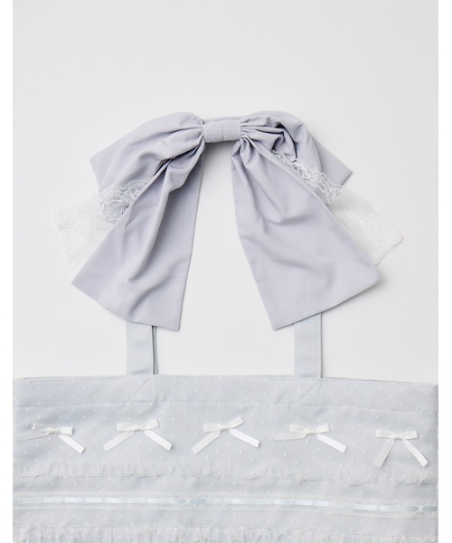 mellfy memory(メルフィーメモリー)の「Mellfy ribbon cake tote bag(トートバッグ・レディース・イエロー/ブルー/ホワイト/ピンク・FREE)」の9枚目の写真