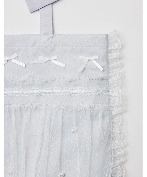 mellfy memory(メルフィーメモリー)の「Mellfy ribbon cake tote bag(トートバッグ・レディース・イエロー/ブルー/ホワイト/ピンク・FREE)」の10枚目の写真