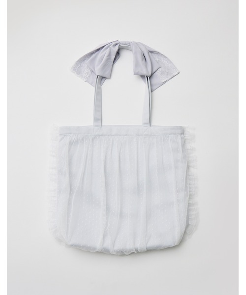 mellfy memory(メルフィーメモリー)の「Mellfy ribbon cake tote bag(トートバッグ・レディース・イエロー/ブルー/ホワイト/ピンク・FREE)」の8枚目の写真