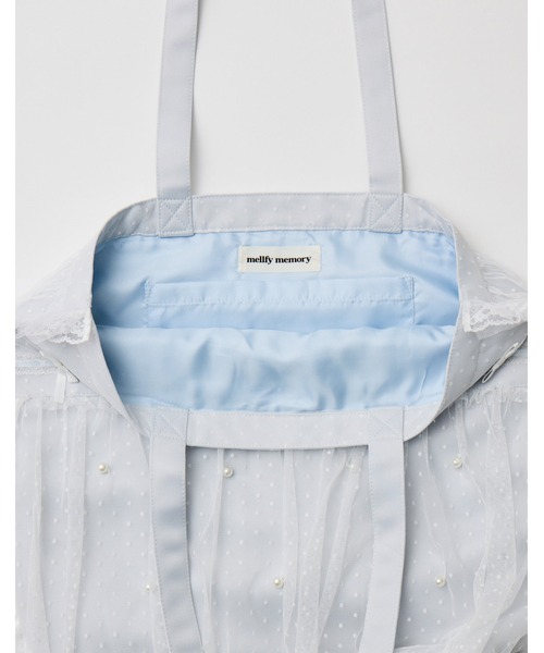 mellfy memory(メルフィーメモリー)の「Mellfy ribbon cake tote bag(トートバッグ・レディース・イエロー/ブルー/ホワイト/ピンク・FREE)」の13枚目の写真
