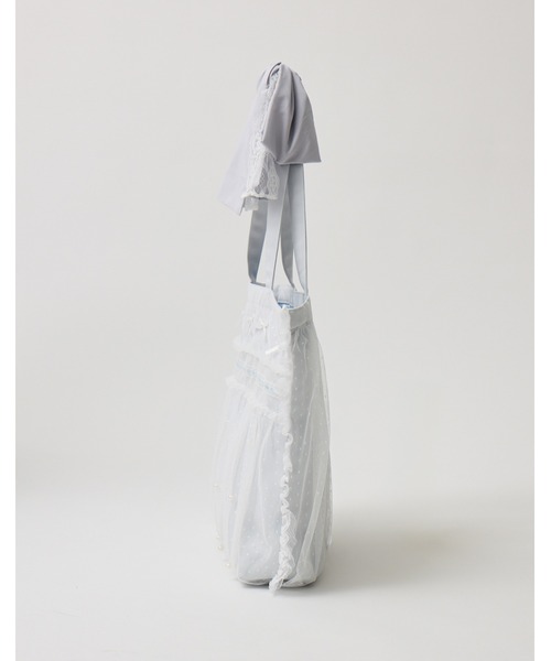 mellfy memory(メルフィーメモリー)の「Mellfy ribbon cake tote bag(トートバッグ・レディース・イエロー/ブルー/ホワイト/ピンク・FREE)」の7枚目の写真