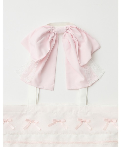 mellfy memory(メルフィーメモリー)の「Mellfy ribbon cake tote bag(トートバッグ・レディース・イエロー/ブルー/ホワイト/ピンク・FREE)」の17枚目の写真