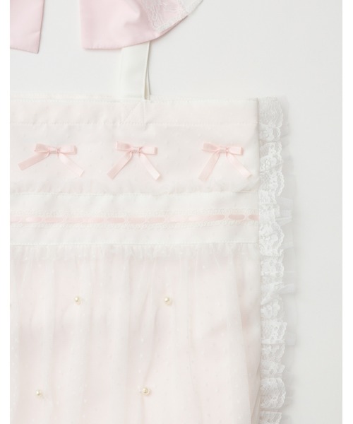 mellfy memory(メルフィーメモリー)の「Mellfy ribbon cake tote bag(トートバッグ・レディース・イエロー/ブルー/ホワイト/ピンク・FREE)」の18枚目の写真