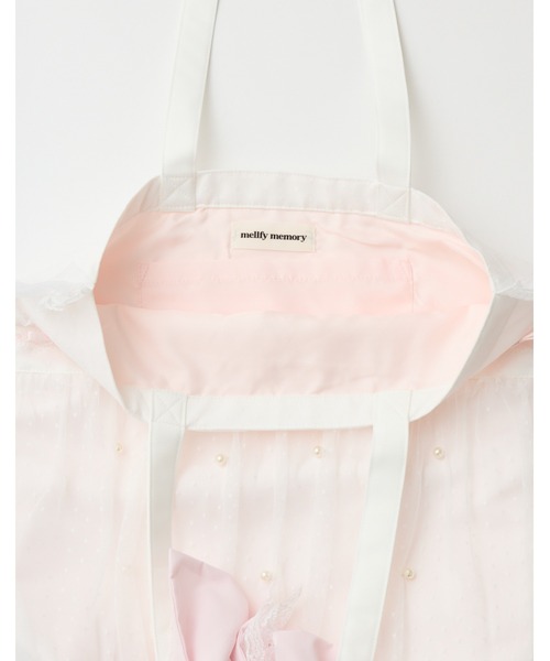 mellfy memory(メルフィーメモリー)の「Mellfy ribbon cake tote bag(トートバッグ・レディース・イエロー/ブルー/ホワイト/ピンク・FREE)」の19枚目の写真