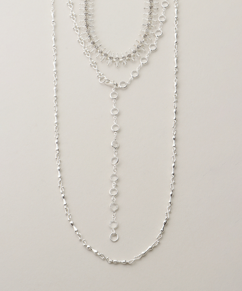 Spick & Span(スピックアンドスパン)の「Soierie / ソワリー Fantasy layered necklace(3set)(ネックレス・レディース・シルバー・FREE)」の1枚目の写真