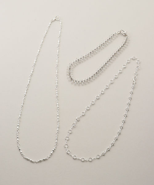 Spick & Span(スピックアンドスパン)の「Soierie / ソワリー Fantasy layered necklace(3set)(ネックレス・レディース・シルバー・FREE)」の3枚目の写真