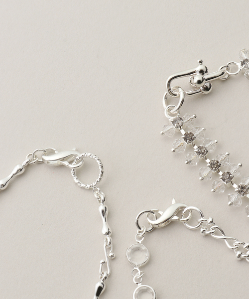 Spick & Span(スピックアンドスパン)の「Soierie / ソワリー Fantasy layered necklace(3set)(ネックレス・レディース・シルバー・FREE)」の4枚目の写真