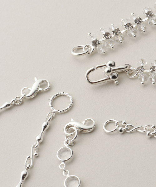 Spick & Span(スピックアンドスパン)の「Soierie / ソワリー Fantasy layered necklace(3set)(ネックレス・レディース・シルバー・FREE)」の5枚目の写真
