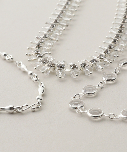 Spick & Span(スピックアンドスパン)の「Soierie / ソワリー Fantasy layered necklace(3set)(ネックレス・レディース・シルバー・FREE)」の7枚目の写真