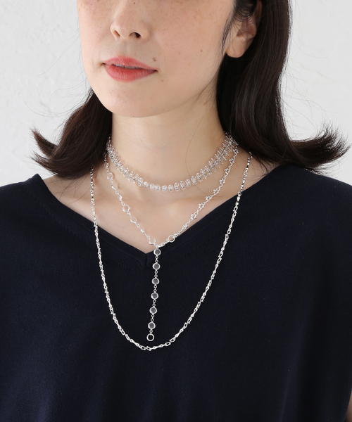 Spick & Span（スピックアンドスパン）の「Soierie / ソワリー Fantasy layered necklace(3set)（ネックレス・レディース・シルバー・FREE）」の2枚目の写真
