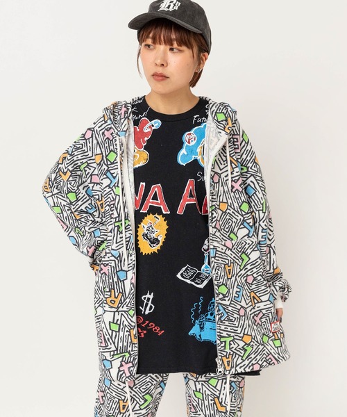RNA(アールエヌエー)の「M2723 ワッフルZIPUPフーディー(パーカー・レディース・マルチ/レッド/ブラウン・MEDIUM)」の7枚目の写真