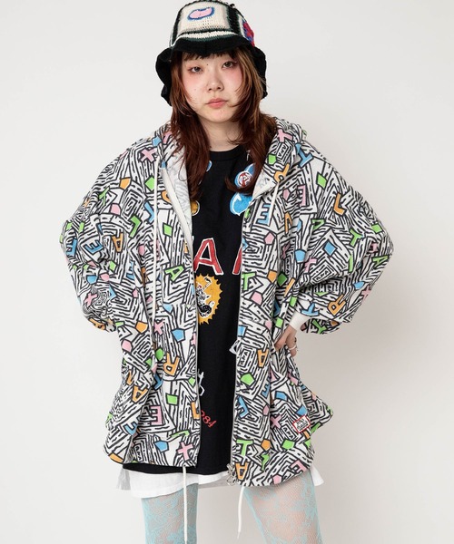 RNA(アールエヌエー)の「M2723 ワッフルZIPUPフーディー(パーカー・レディース・マルチ/レッド/ブラウン・MEDIUM)」の8枚目の写真