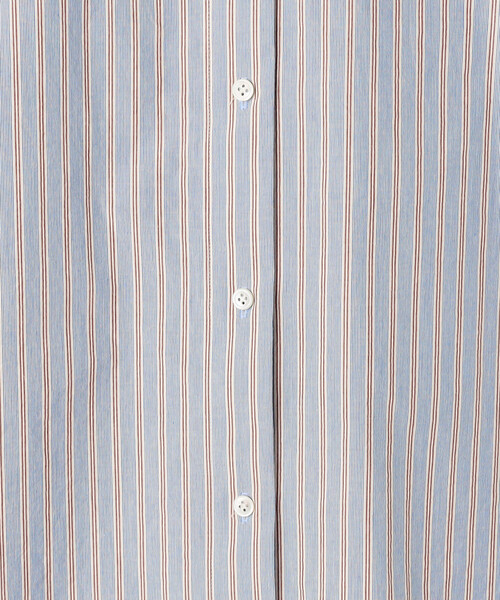 COMME CA Wardrobe(コムサワードローブ)の「〔 +サイズ 〕 オーガニックワッシャーストライプ シャツ(シャツ/ブラウス・レディース・ピンク/サックスブルー・13号)」の19枚目の写真