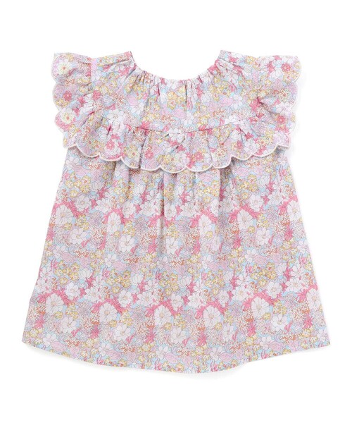 SLAP SLIP（スラップスリップ）の「花柄肩フリルチュニック(80~130cm)（シャツ/ブラウス・キッズ・ピンク系その他/パープル系その他・90cm/80ｃｍ/130cm/110cm/100cm/120cm）」の12枚目の写真
