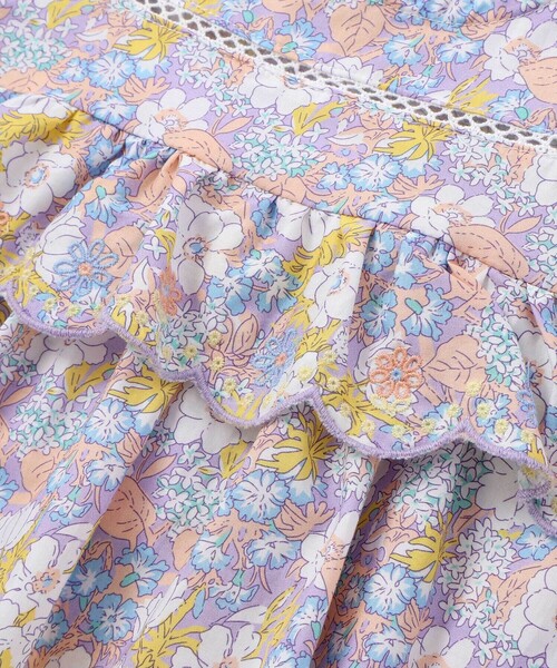 SLAP SLIP（スラップスリップ）の「花柄肩フリルチュニック(80~130cm)（シャツ/ブラウス・キッズ・ピンク系その他/パープル系その他・90cm/80ｃｍ/130cm/110cm/100cm/120cm）」の5枚目の写真
