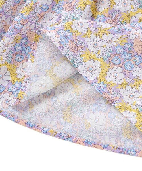 SLAP SLIP（スラップスリップ）の「花柄肩フリルチュニック(80~130cm)（シャツ/ブラウス・キッズ・ピンク系その他/パープル系その他・90cm/80ｃｍ/130cm/110cm/100cm/120cm）」の4枚目の写真