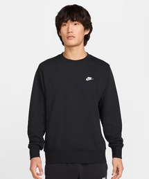 NIKE/ナイキ トレーナー スウェット ワンポイントロゴ 刺繍 裏毛 フレンチテリー クルー FN3889-010