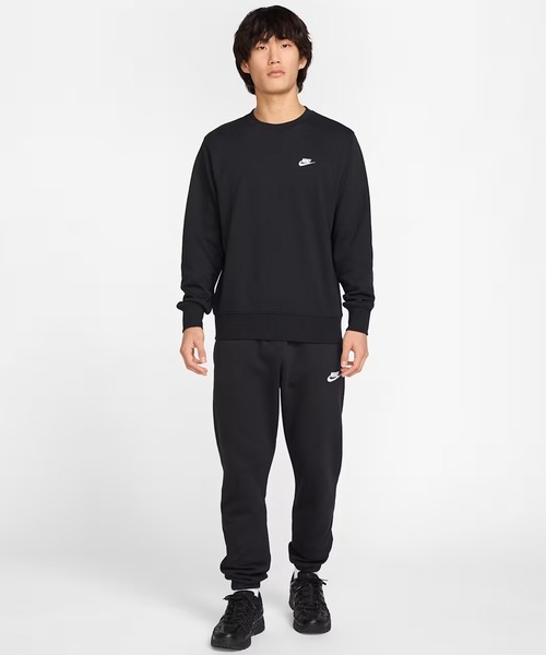 NIKE(ナイキ)の「NIKE/ナイキ トレーナー スウェット ワンポイントロゴ 刺繍 裏毛 フレンチテリー クルー FN3889-010(スウェット・メンズ・ブラック・XL/L)」の3枚目の写真