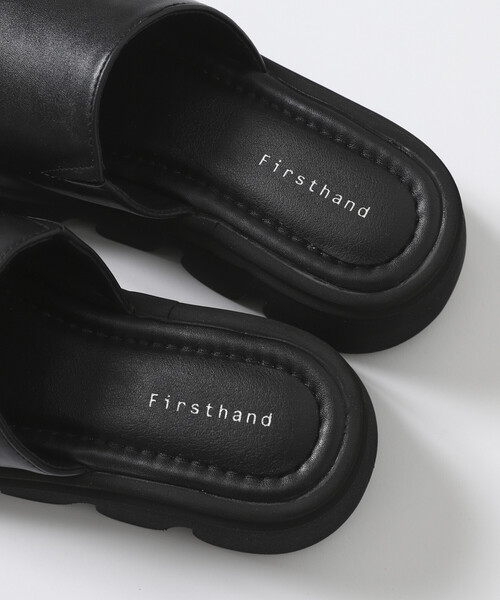 Firsthand（ファーストハンド）の「Firsthand/ファーストハンド ボリューム カーブソール レザレット カバード サンダル（サンダル・レディース・ブラック・SMALL/LARGE/MEDIUM）」の13枚目の写真