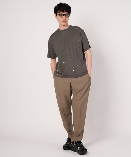 Arnold Palmer（アーノルドパーマー）の「シェア スプラッシュプリント Tシャツ（Tシャツ/カットソー・レディース・アイボリー/チャコールグレー・XS/LL/L/M/S）」の11枚目の写真