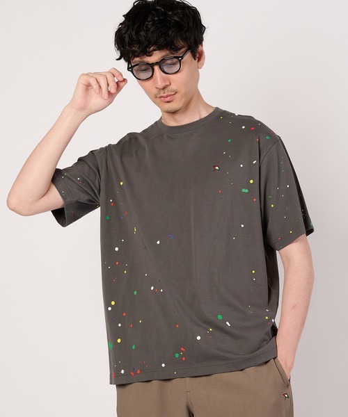 Arnold Palmer（アーノルドパーマー）の「シェア スプラッシュプリント Tシャツ（Tシャツ/カットソー・レディース・アイボリー/チャコールグレー・XS/LL/L/M/S）」の10枚目の写真