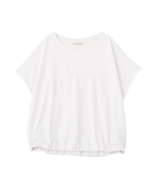 Green Parks(グリーンパークス)の「【適ON】超冷感ドロストフレンチプルオーバー(Tシャツ/カットソー・レディース・ブラック/レッド/オフホワイト/ブルー/キャメル・FREE)」の6枚目の写真