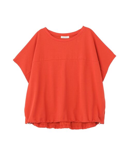 Green Parks(グリーンパークス)の「【適ON】超冷感ドロストフレンチプルオーバー(Tシャツ/カットソー・レディース・ブラック/レッド/オフホワイト/ブルー/キャメル・FREE)」の8枚目の写真