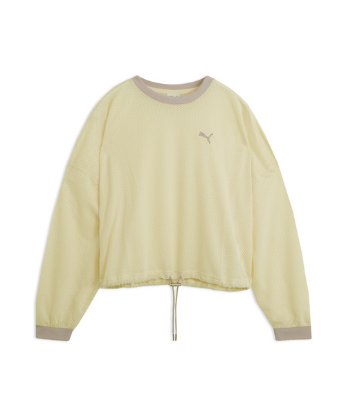PUMA(プーマ)の「PUMA プーマ ウィメンズ ESS エレベーテッドメッシュ プルオーバー(スウェット・レディース・アイボリー/ブラック・X-LARGE/MEDIUM/SMALL/LARGE)」の2枚目の写真