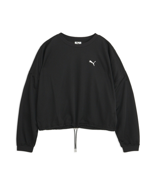 PUMA(プーマ)の「PUMA プーマ ウィメンズ ESS エレベーテッドメッシュ プルオーバー(スウェット・レディース・アイボリー/ブラック・X-LARGE/MEDIUM/SMALL/LARGE)」の1枚目の写真