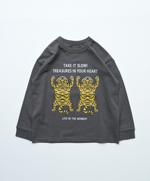 Life Support Products（ライフサポートプロダクツ）の「袖リブプリント長袖Tシャツ（Tシャツ/カットソー）」