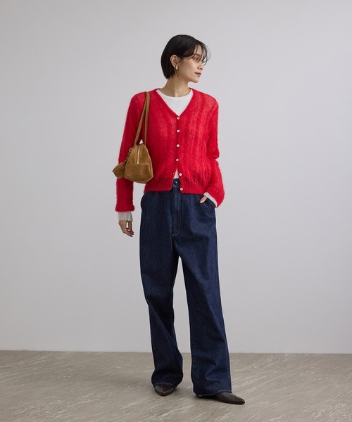 SALON adam et rope'(サロン アダム エ ロペ)の「【WEB限定】チャーム付きスウェードライクミドルバッグ(ハンドバッグ・レディース・キャメル/ベージュ系その他・FREE)」の3枚目の写真